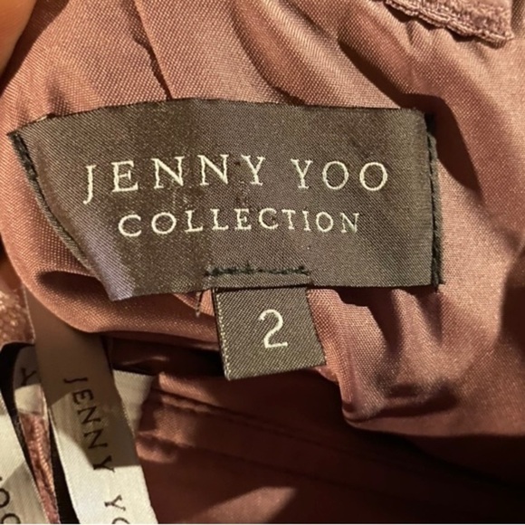 Jenny Yoo Collection Dusty Pink Strapless Tulle Dress Women’s 2 Prom Bridesmaid - Picture 13 of 15